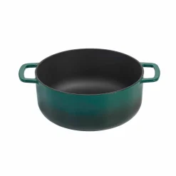 Støpejernsgryte med lokk 28 cm / 5,3 liter, sand