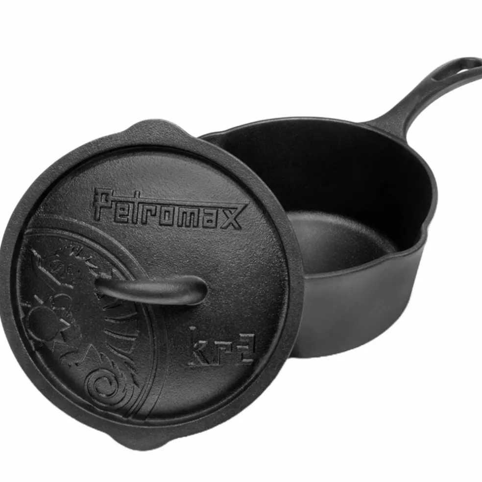 Støpejernsgryte med lokk 2 liter