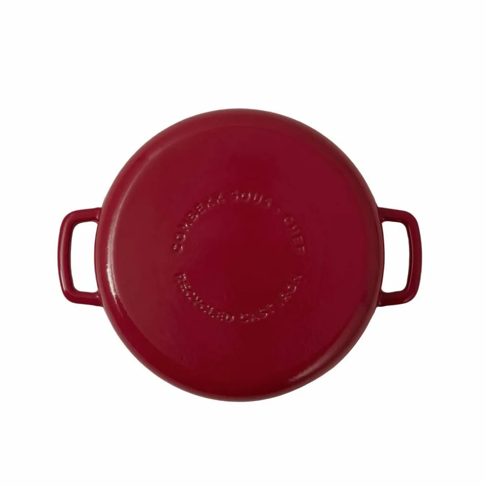 Støpejernspanne 28 cm, grønn