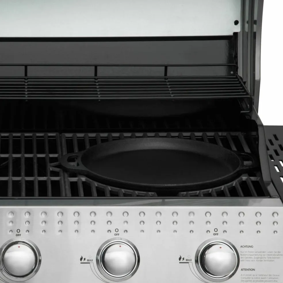 Støpejernspanne Multigrill, 30 cm