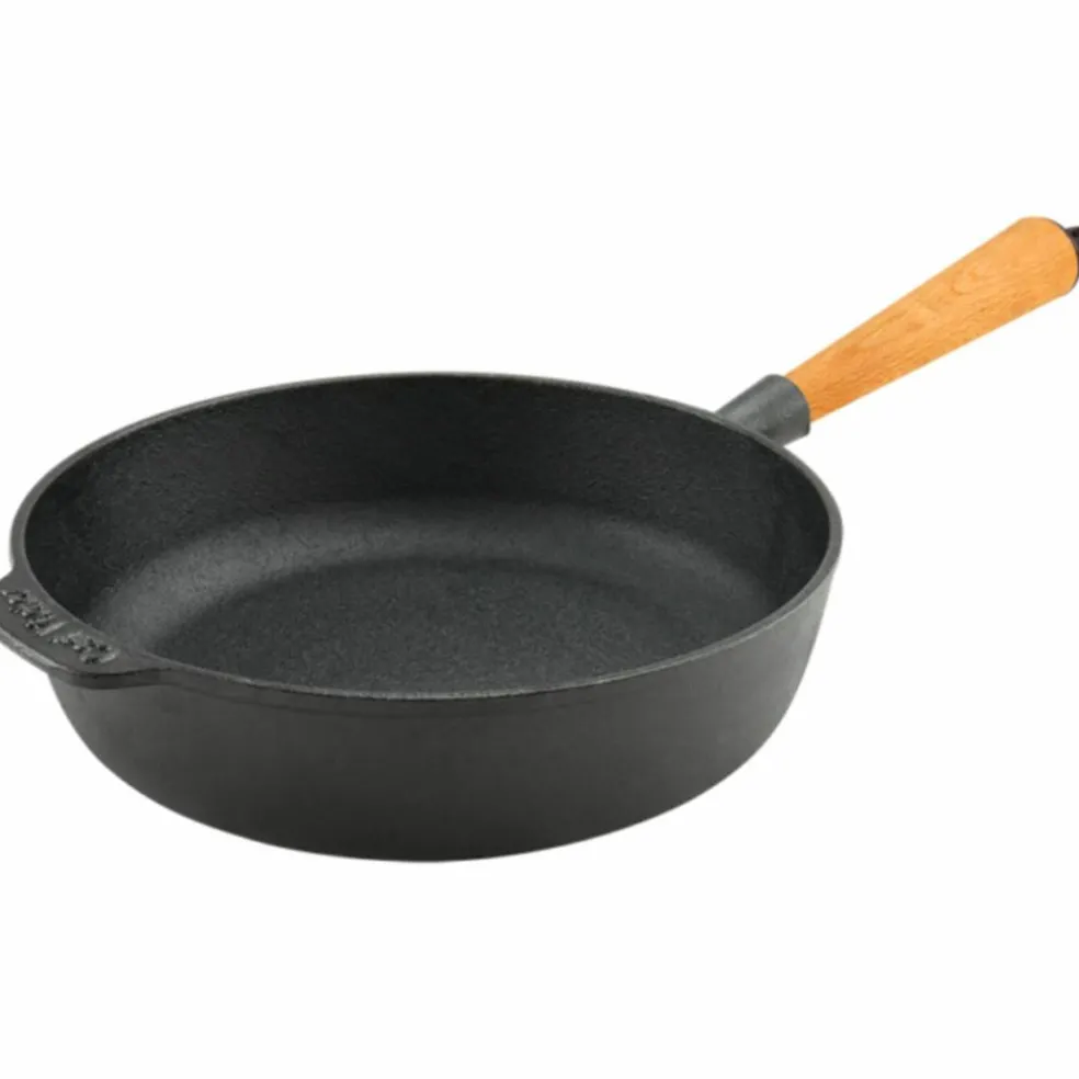 Støpejerns traktorpanne 25 cm, bøk