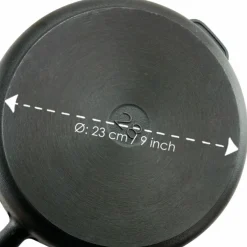 Støpejerns traktorpanne 25 cm, bøk