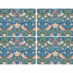 Strawberry Thief Rød Kuvertbrikke 4-pack