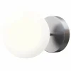 Stringball 1 vegg-/taklampe, nikkel