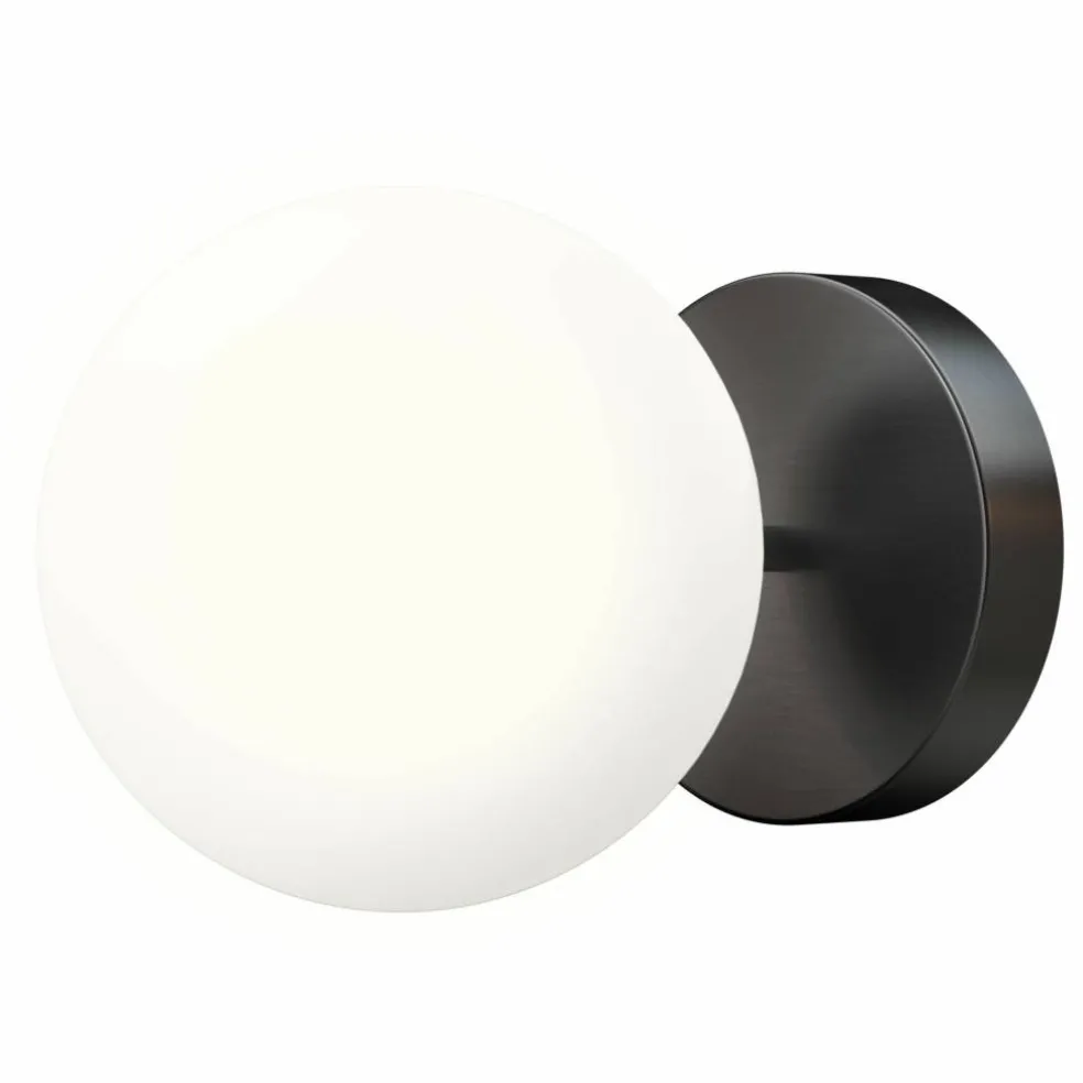 Stringball 1 vegg-/taklampe, nikkel