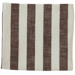 Stripete duk 260 x 140 cm, choko