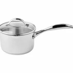 STS kasserolle med lokk 14 cm/1,2 liter, rustfritt stål
