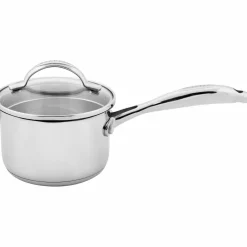 STS kasserolle med lokk 14 cm/1,2 liter, rustfritt stål