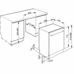 STX235CLLO underbygd oppvaskmaskin, rustfritt stål