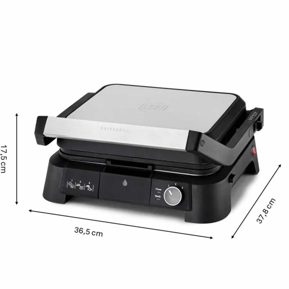 SuperGrill 3in1, rustfritt stål