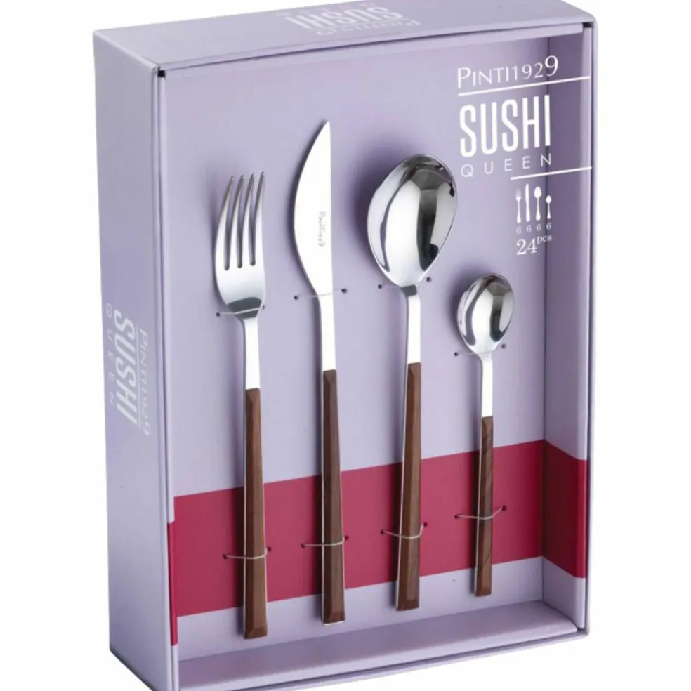 Sushi Queen bestikksett 24 stk, ebenholts