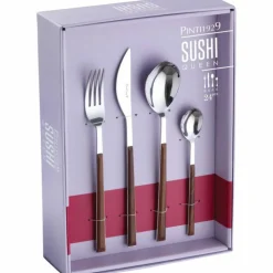 Sushi Queen bestikksett 24 stk, mahogny