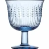 Swedish Grace glass på stett 25 cl, 2-pakning, blå