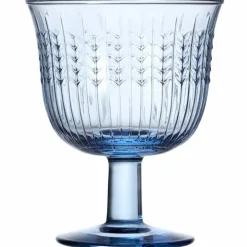 Swedish Grace glass på stett 25 cl, 2-pakning, blå