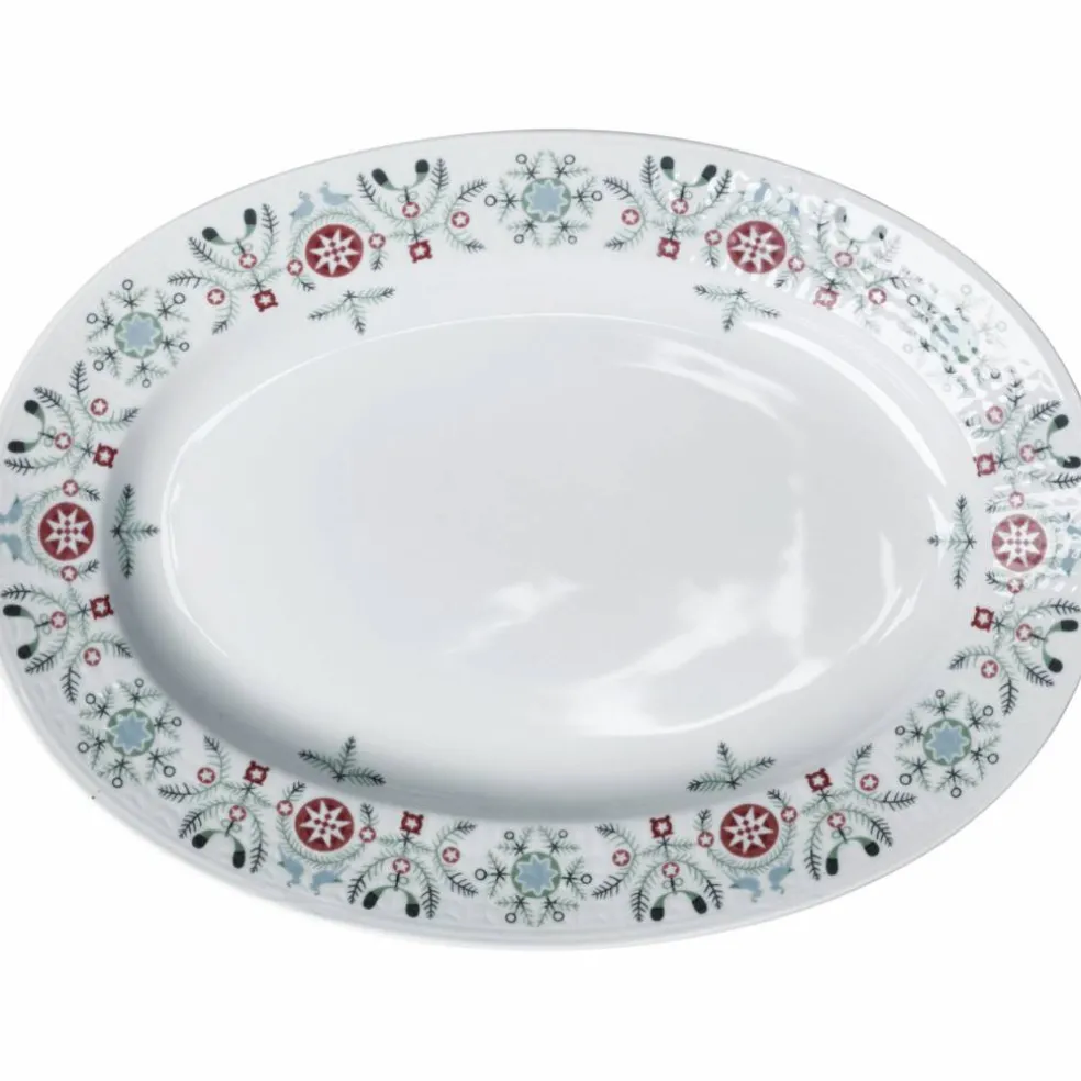Swedish Grace Vinter Tallerken Oval 32 cm