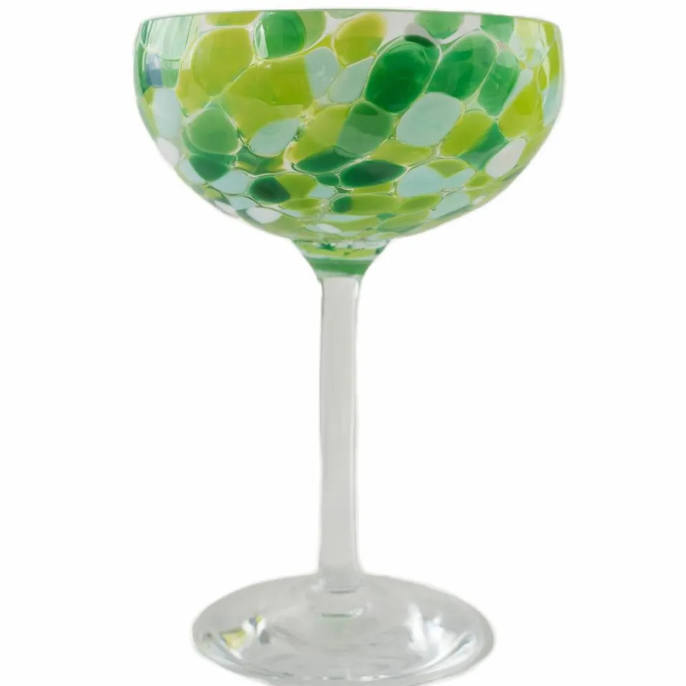 Swirl champagneglass 22 cl, grønn