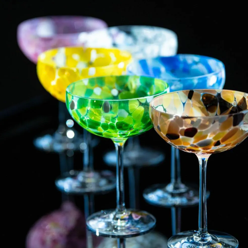 Swirl champagneglass 22 cl, grønn