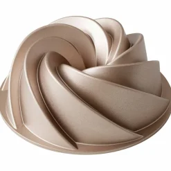 Swirl sukkerbrødform 24 cm, roségull