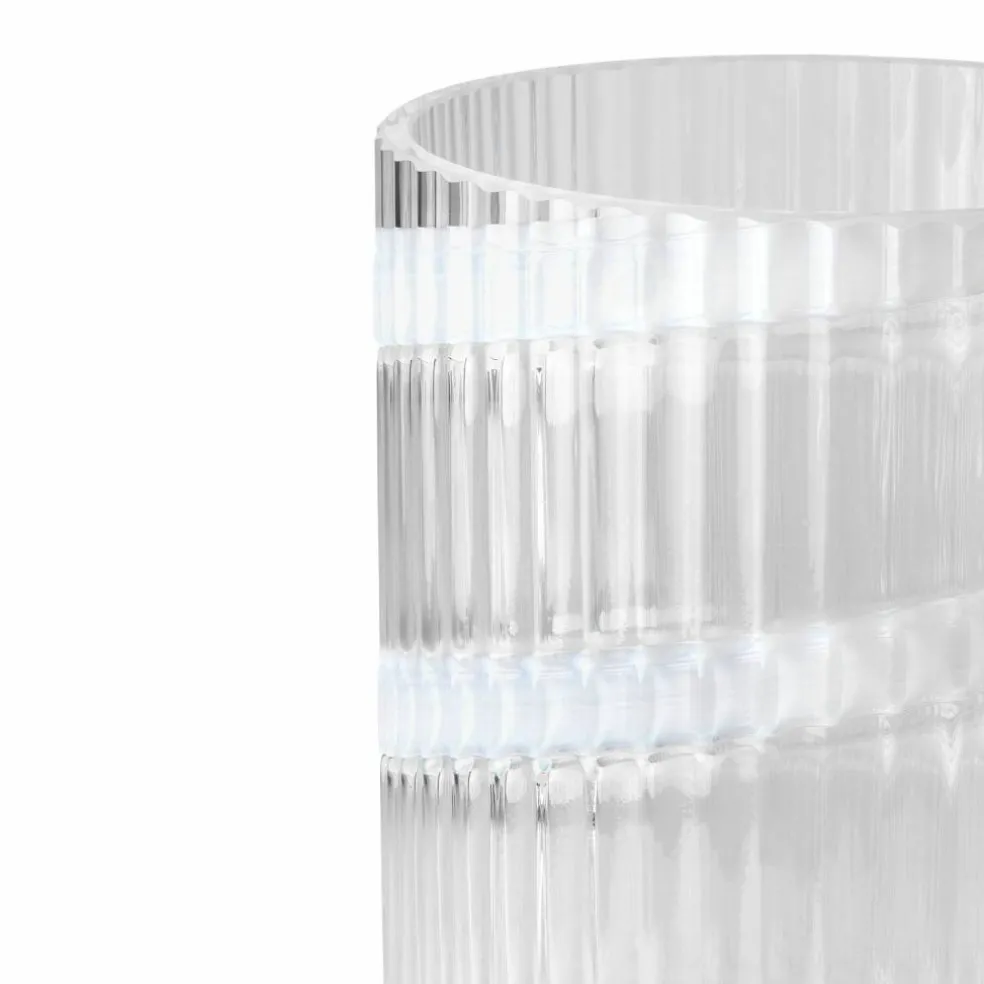 Swirl vase 25 cm, hvit