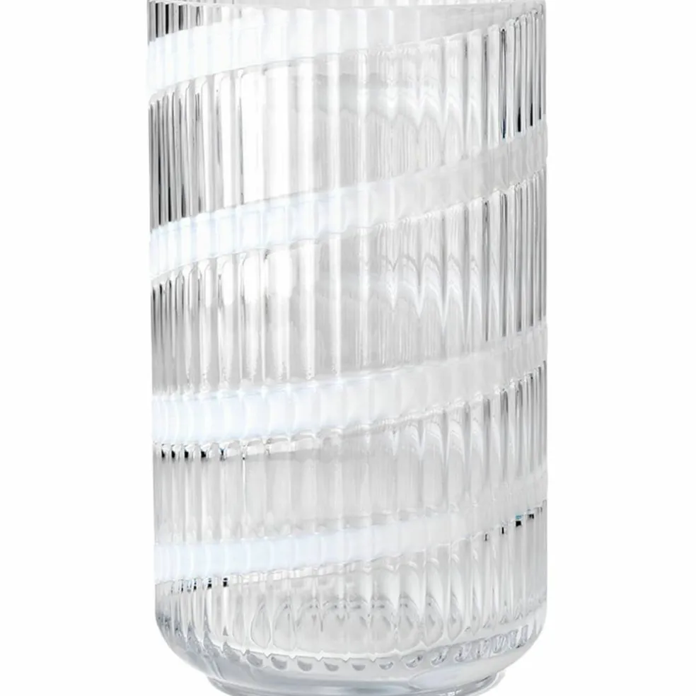 Swirl vase 25 cm, hvit