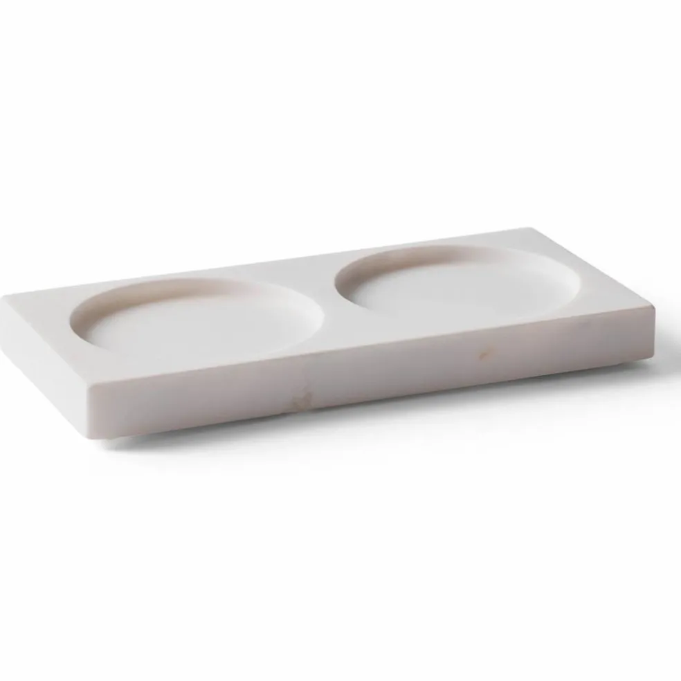Tabletopper kvernunderlag, white marble