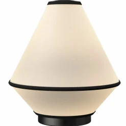 Tafta portabel bordlampe, svart/off-white
