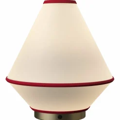 Tafta portabel bordlampe, svart/off-white