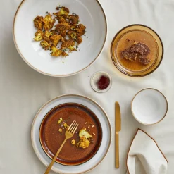 Tallerken Gastro 21 cm svart/amber