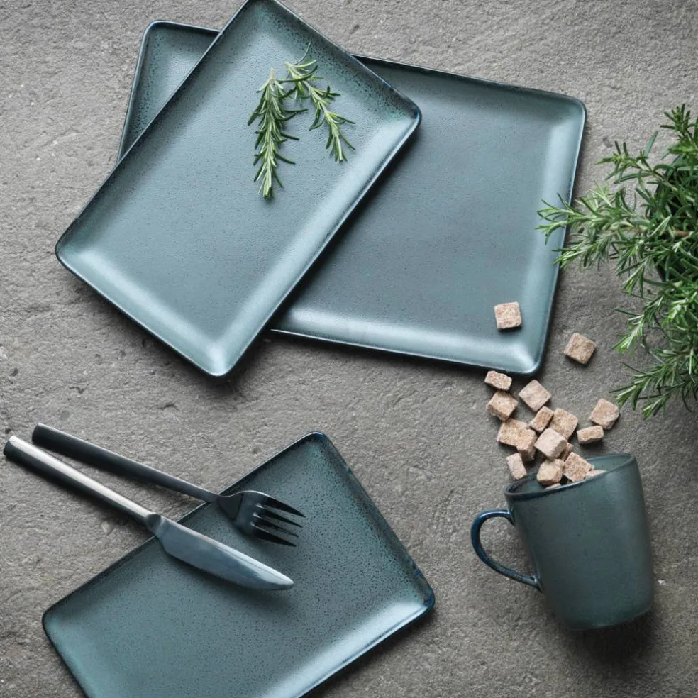 Tallerken Rektangulær 23,5 x 15 cm Northern Green