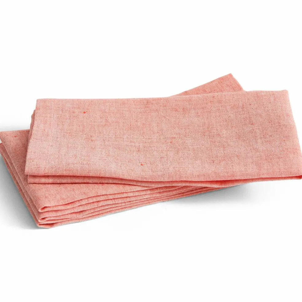 Tavolo bordbrikke/serviett 4-pakning, soft orange