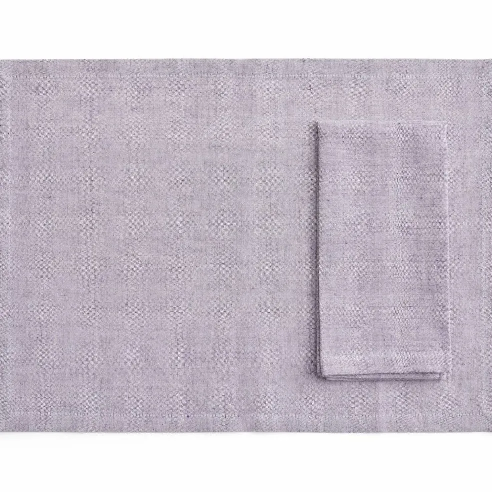 Tavolo bordbrikke/serviett 4-pakning, soft yellow