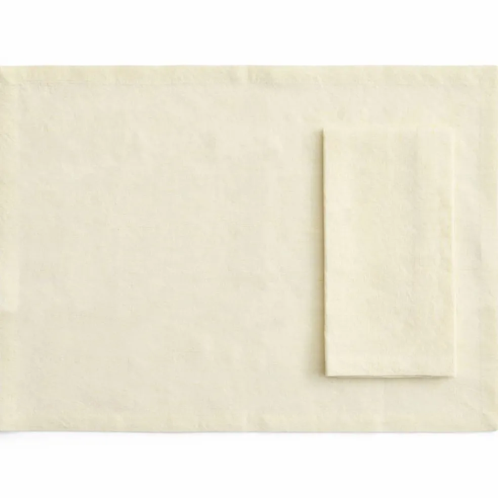 Tavolo bordbrikke/serviett 4-pakning, soft beige