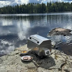 T10 bærbar gassgrill i rustfritt stål