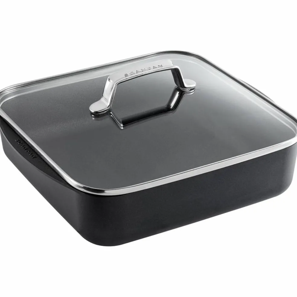 TechnIQ Glasslokk, Firkantet 28 cm