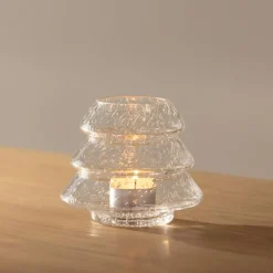 Telysholder juletre, brun