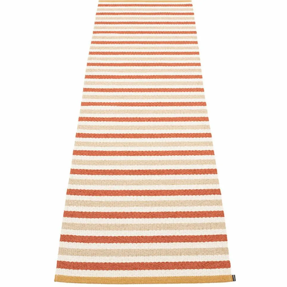 Teo gulvteppe 70 cm x 240 cm, brick/beige/vanilla