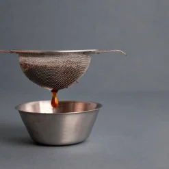 Tesil med stativ, rustfritt stål