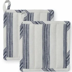Textiles Garn grytekluter 22 x 22 cm 2-pakning, terrakotta