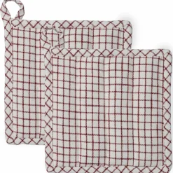 Textiles Garn grytekluter 22 x 22 cm 2-pakning, blå