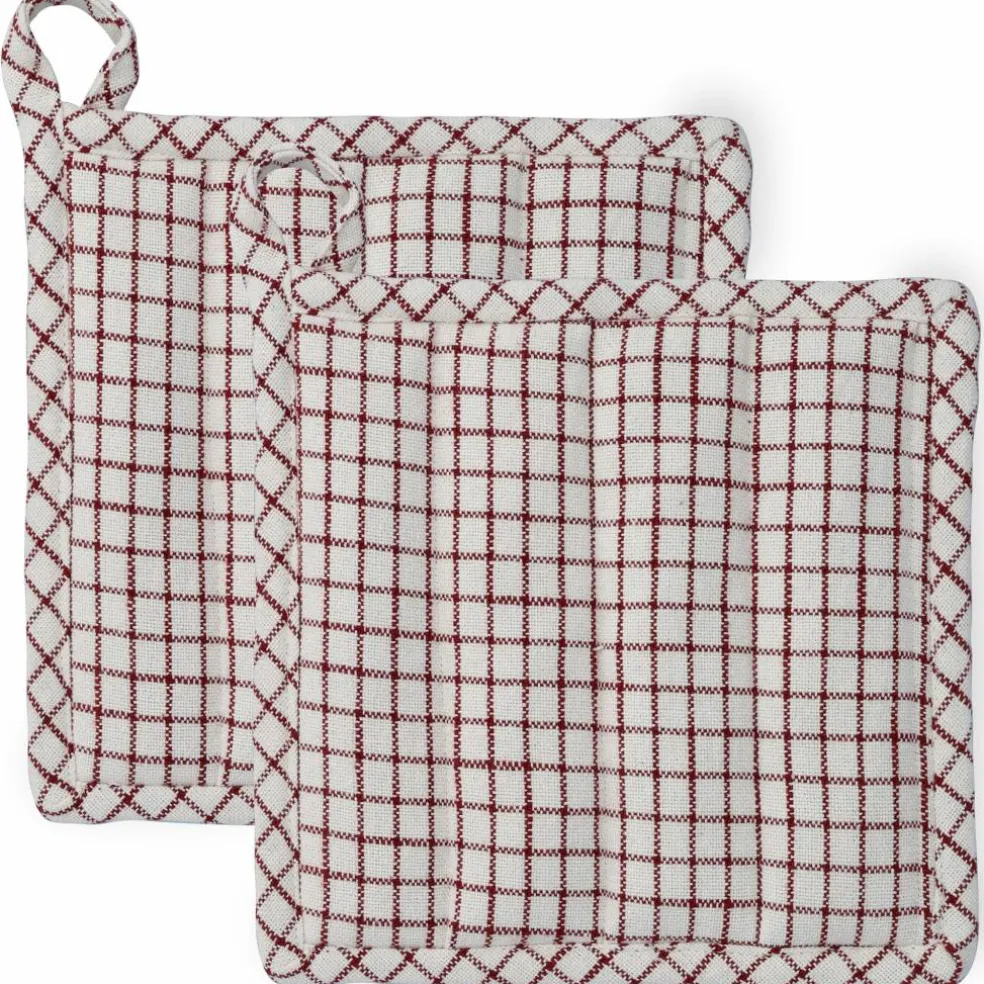 Textiles Garn grytekluter 22 x 22 cm 2-pakning, blå