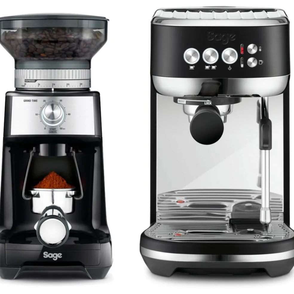 The Bambino Plus espressomaskin & kaffekvern, svart