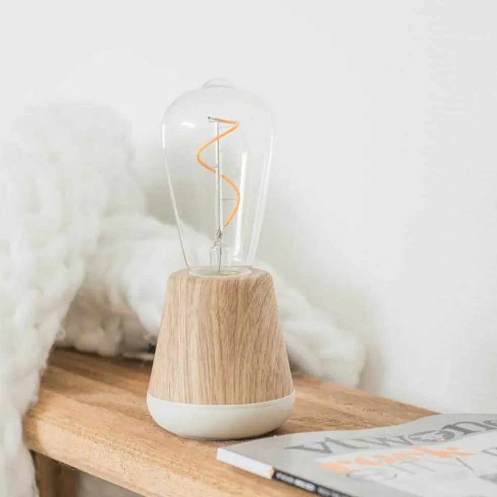 The Humble One bordlampe, black wood