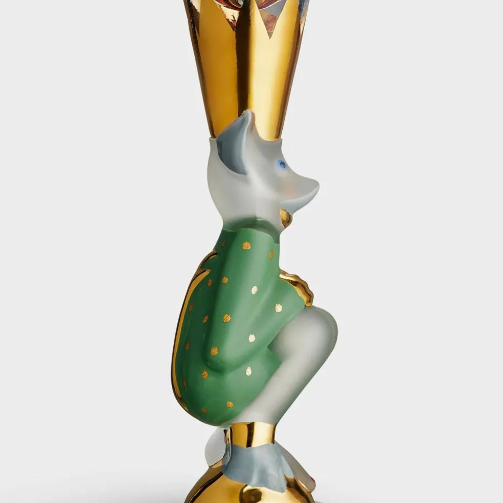 The Sparkling Devil Champagneglass 19 cl, forest green