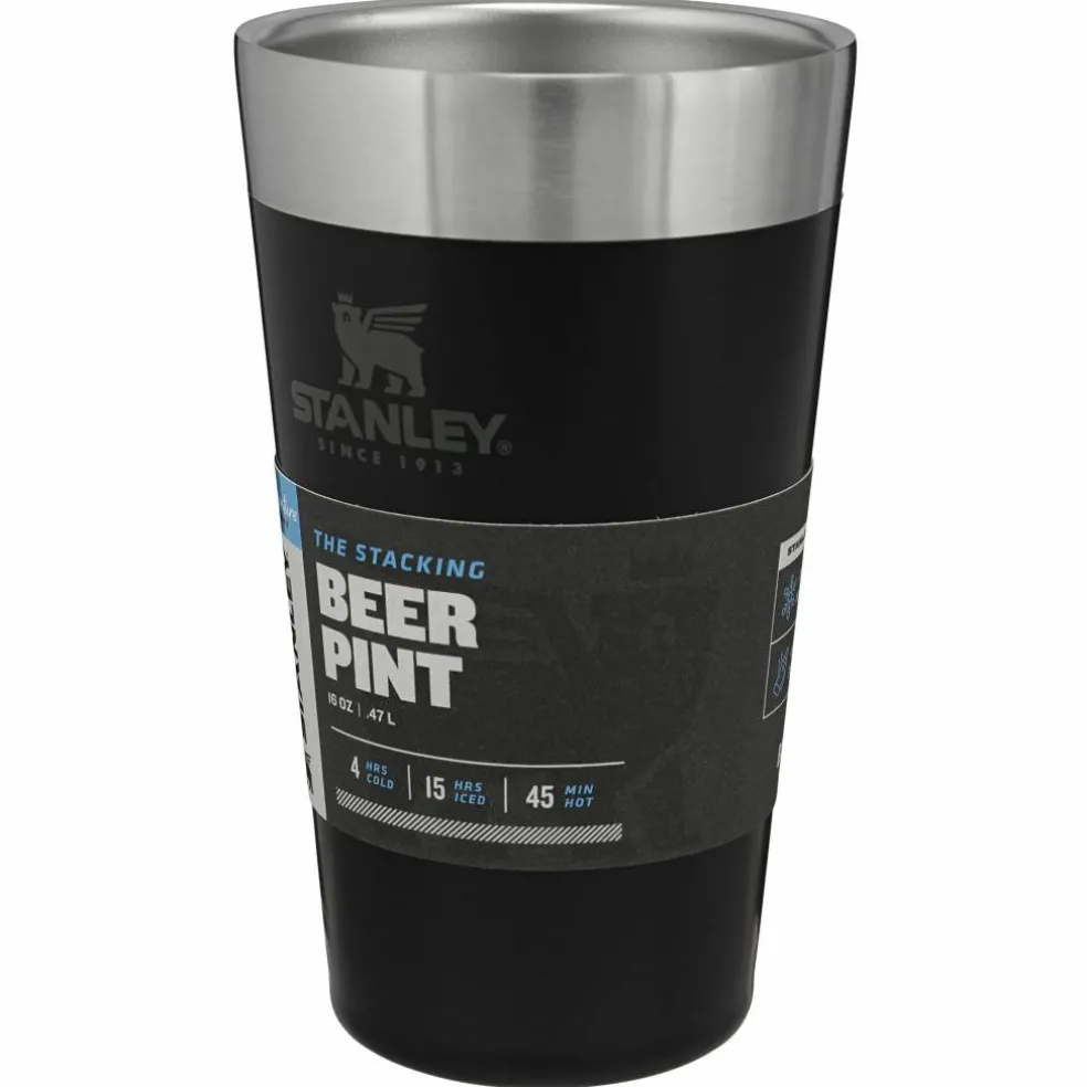 The Stacking Beer Pint, matte black