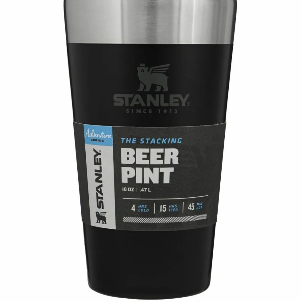 The Stacking Beer Pint, matte black