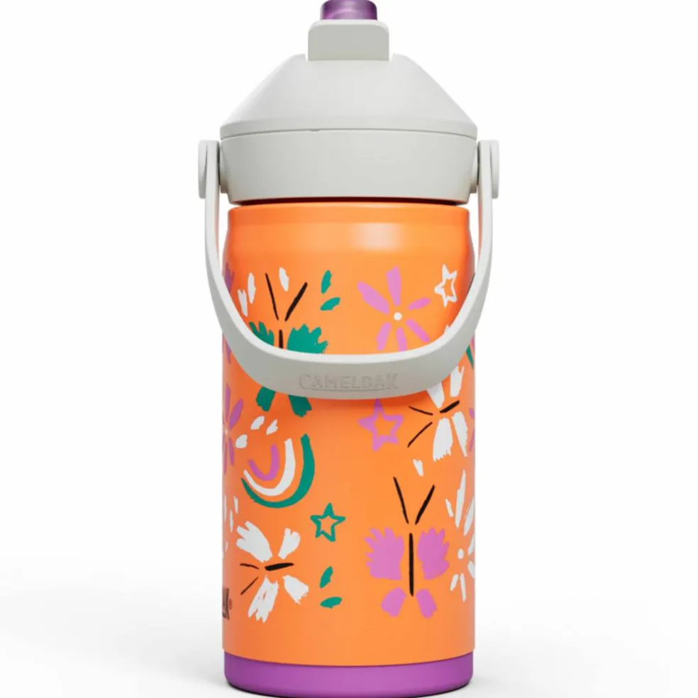 Thrive Flip Straw Kids drikkeflaske 0,35 liter, Butterfly Rainbow
