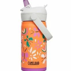 Thrive Flip Straw Kids drikkeflaske 0,35 liter, Butterfly Rainbow