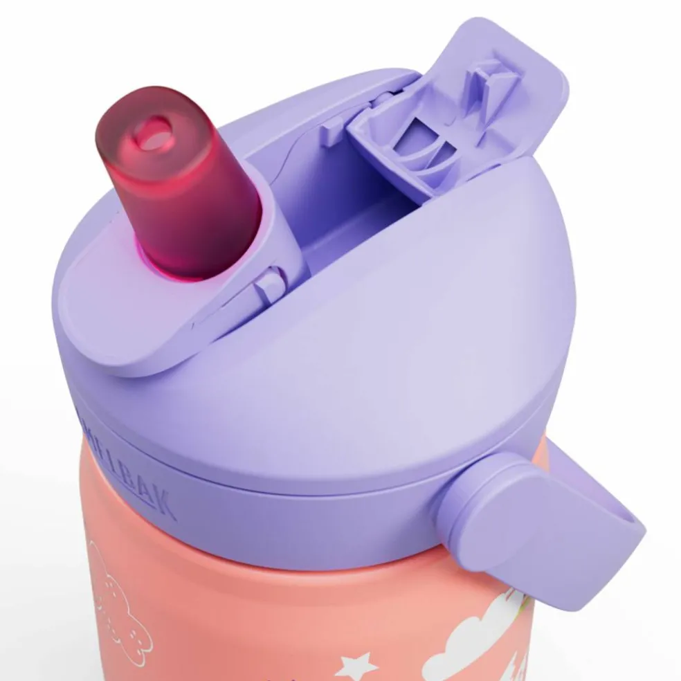 Thrive Flip Straw Kids drikkeflaske 0,35 liter, Butterfly Rainbow