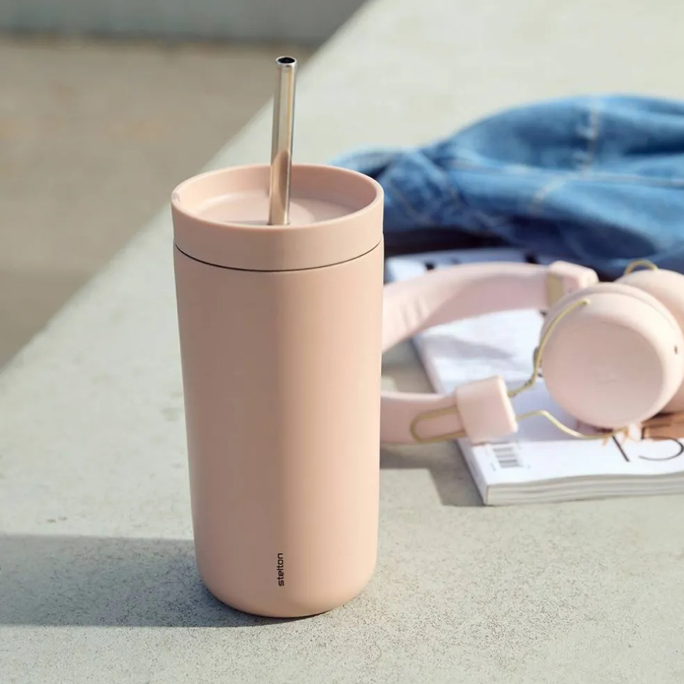 To Go Sip termokopp med sugerør 40 cl, heather