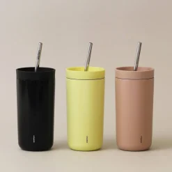 To Go Sip termokopp med sugerør 40 cl, heather